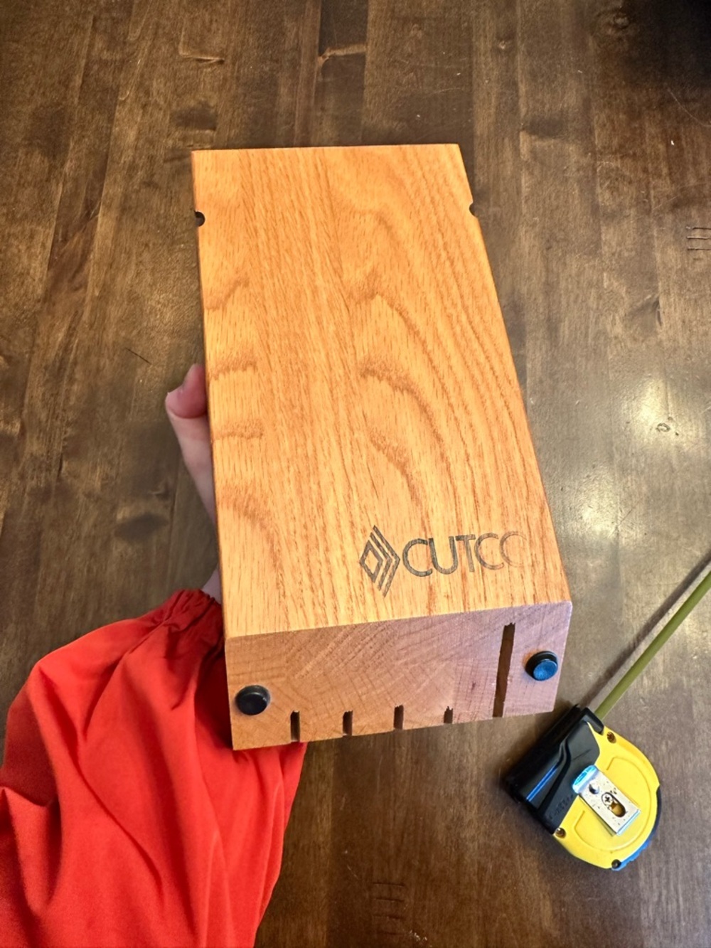 Cutco Knife Block Space Saver 5 Slots Wood Honey Oak Stand **No Stand**‎ - Picture 7 of 7